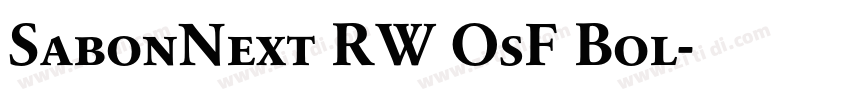 SabonNext RW OsF Bol字体转换 SabonNext RW OsF Bol字体转换